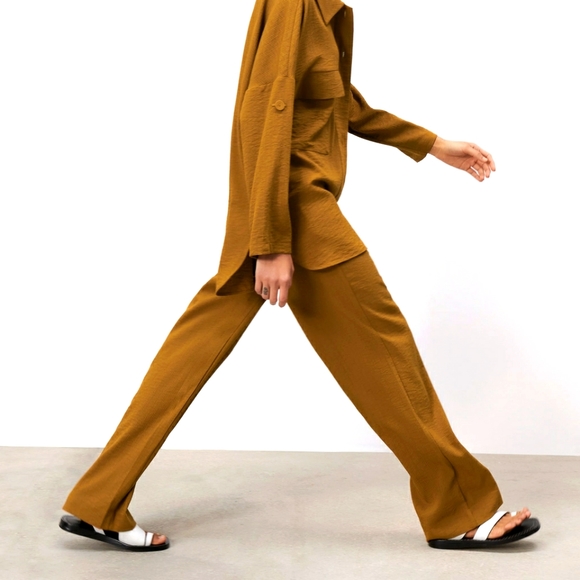 Zara Pants - NWTs zara high waisted ottoman pants